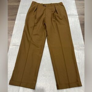 [38]Ballin Men's Brown Wool Dress Pants
